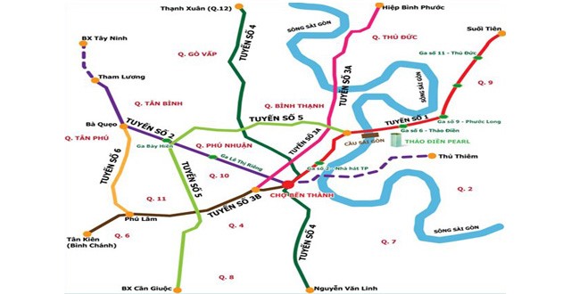 Sơ Đồ Tuyến Metro TpHCM
