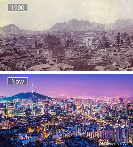 thành phố seoul năm 1900 và bây giờ