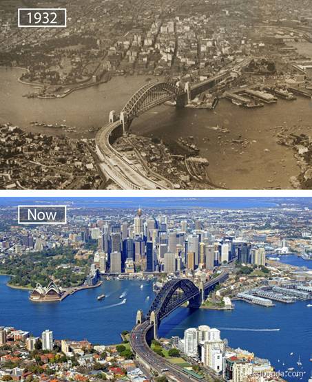 Sydney năm 1932 và bây giờ