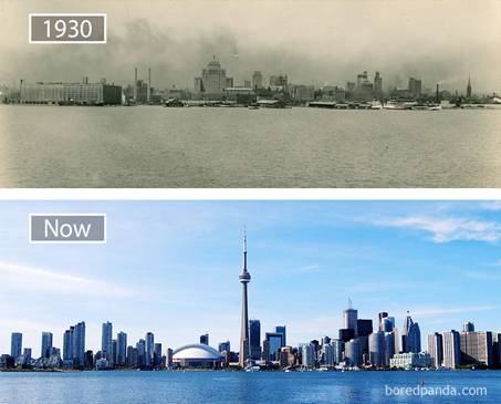 Toronto năm 1930 và bây giờ